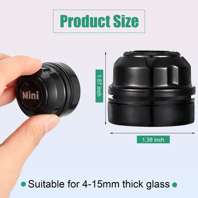 Cunhill 2 Pieces Mini Aquarium Glass Cleaner Magnetic Algae Scraper Magnetic Glass Cleaner No Scratch Magnet Fish Tank Glass Cleaner Magnetic Brush for Small Fish Tank Glass and Acrylic Aquarium Black - BeesActive Australia