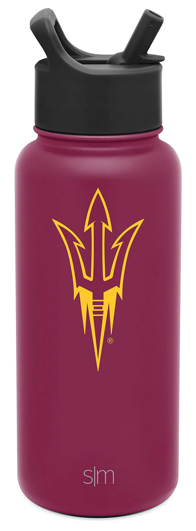 Simple Modern NCAA 32oz Water Bottle with Straw Lid Insulated Stainless Steel Summit Arizona State Sun Devils Home Colors - BeesActive Australia