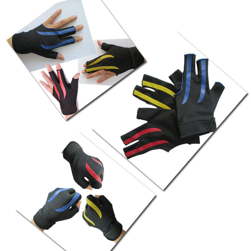 [AUSTRALIA] - Greatstar Billiards Gloves Wear-Resisting 3 Fingers Gloves for Snooker Cue Sport，The First Choice of Billiards Players (Wear on The Left Hand 1PCS) Red 