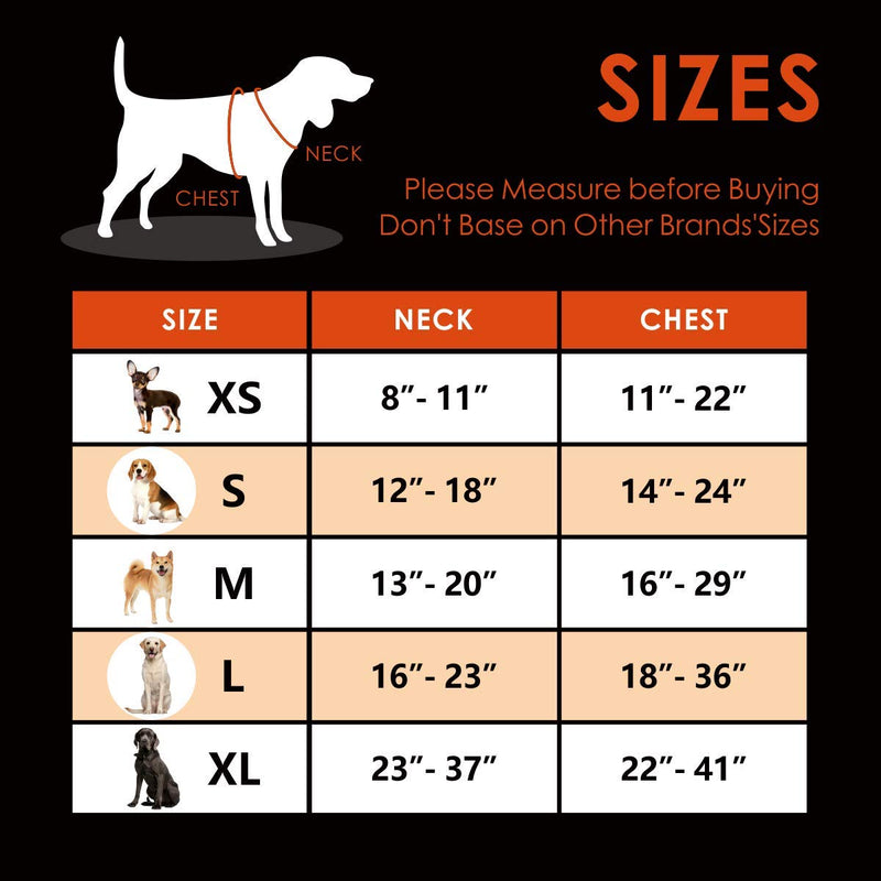 PHOEPET No Pull Dog Harness Reflective Adjustable with 2 Metal Leash Hooks and Soft Training Handle [Over The Head Design] Medium Gray - BeesActive Australia