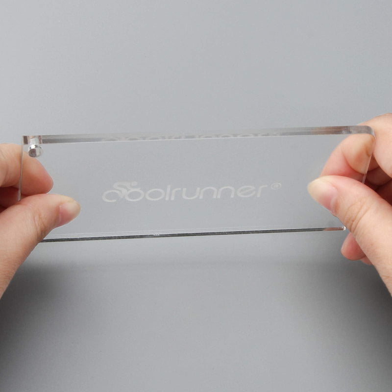 Coolrunner Ski Wax Scraper Heavy Duty Snowboard Wax Scraper with Right Notch for Removing The Extra Cooled Wax from The Skis Snowboards (5.1 * 2.3 * 0.15 in) - BeesActive Australia