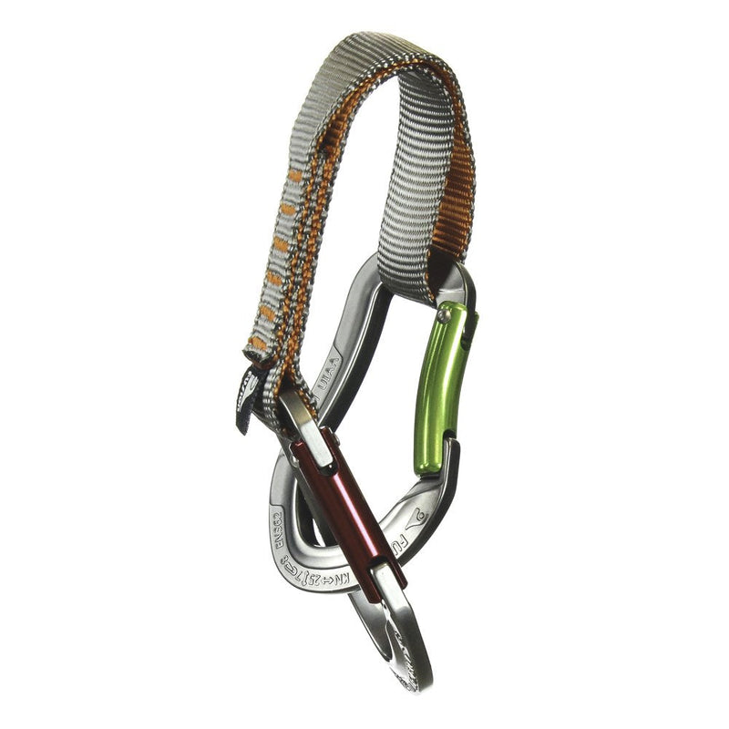 Fusion Climb Quickdraw Runner 5000 lbs Rated Stitched Loop Nylon Webbing 20cm x 1.7cm Tan/Orange, 20' - BeesActive Australia