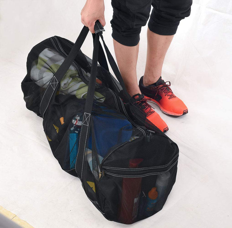 [AUSTRALIA] - XXL Mesh Dive Bag for Scuba or Snorkeling - Diving Snorkel Gear Bags - Extra Large Beach Bags and Totes with Zipper and Pockets - Oversized Beach Duffle Bag Ideal for Your Pool Trip 