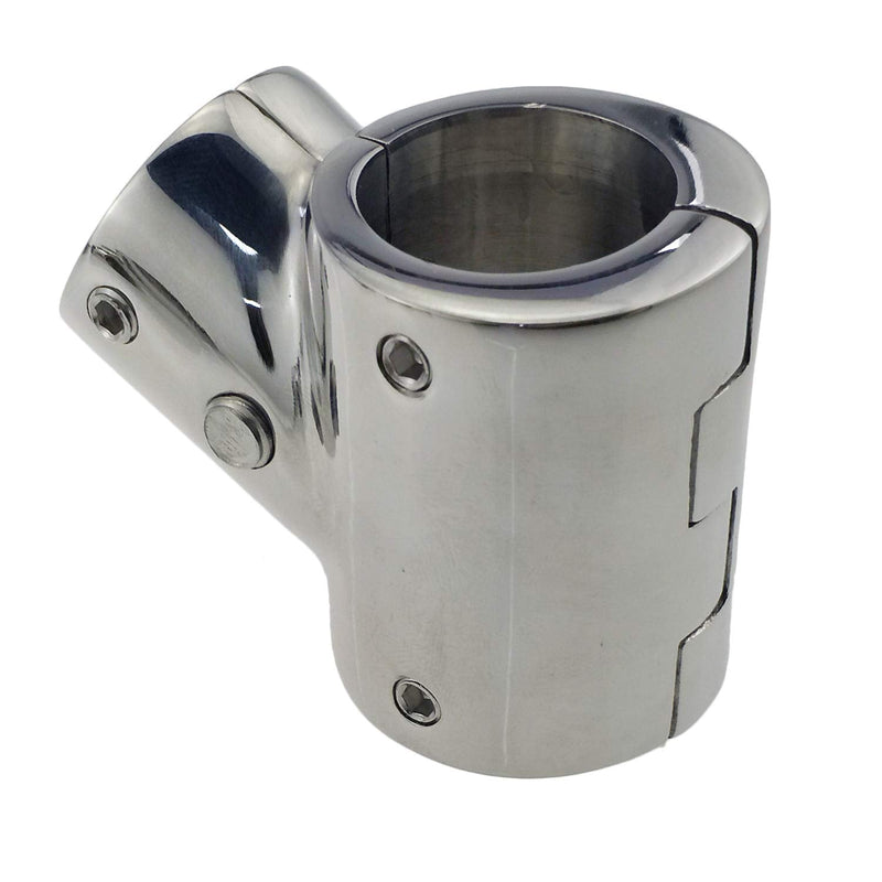 keehui Heavy Duty 316SS Boat Hand Rail Fitting- Polished 60 Degree T/Tee Hinged/Split Fitting 7/8" Tube 1PC FOR 7/8" TUBE - BeesActive Australia