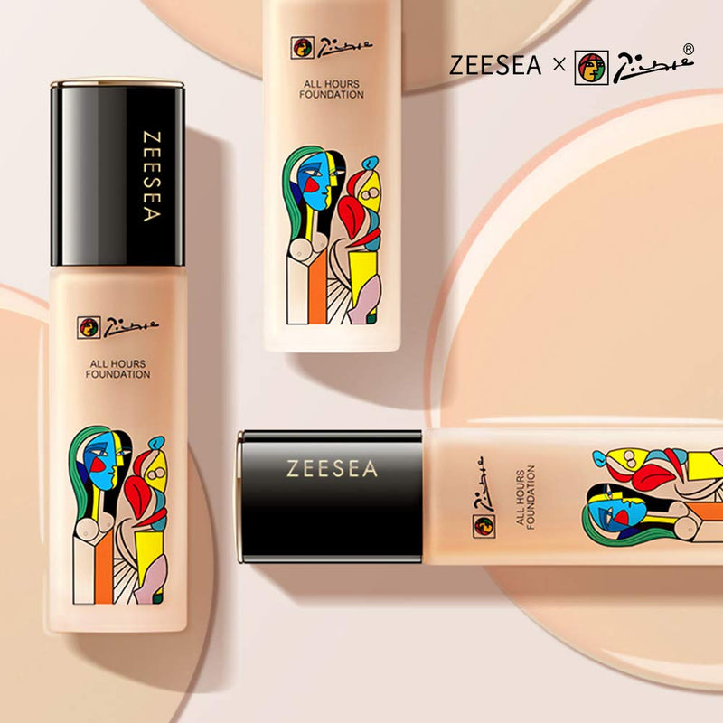 ZEESEA Picasso Full Coverage Matte Liquid Foundation Natural Flawless Long Lasting Oil-Control Moisturizing Concealer Liquid Foundation (MW1 Ivory (Matte Concealer)) MW1 Ivory (Matte Concealer) - BeesActive Australia