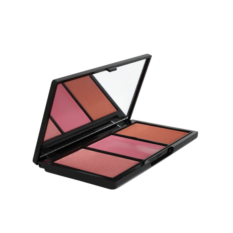 Klara Cosmetics 3 shades Mistress Contour Highlight Blush Eyeshadow Shimmer Matte Pink Palette Long Lasting 100% Colour Pigment - BeesActive Australia