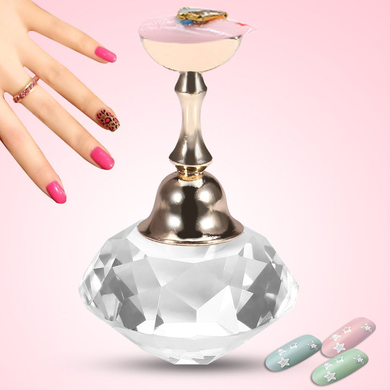 Nail Tips Stand Holder, Magnetic Alloy Nail Art Display Tip Holder for Salon DIY and Practice Manicure (#4) #4 - BeesActive Australia