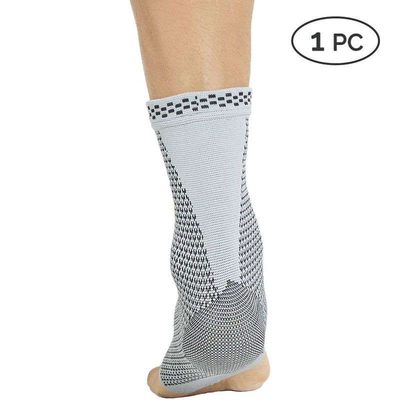 NeoTech Care Ankle Support Brace, Bamboo Fiber, Gray (Size XS, 1 Unit) X-Small (Pack of 1) - BeesActive Australia