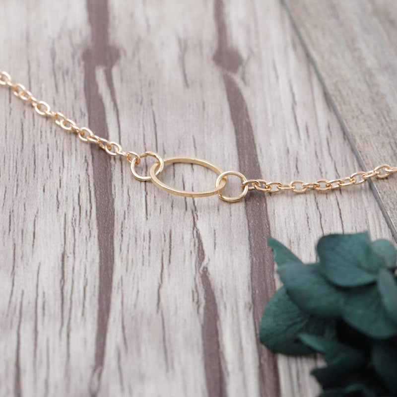 Jovono Simple Necklace Gold Circle Pendant Necklaces Fashion Dainty Jewelry Chain for Women and Girls - BeesActive Australia