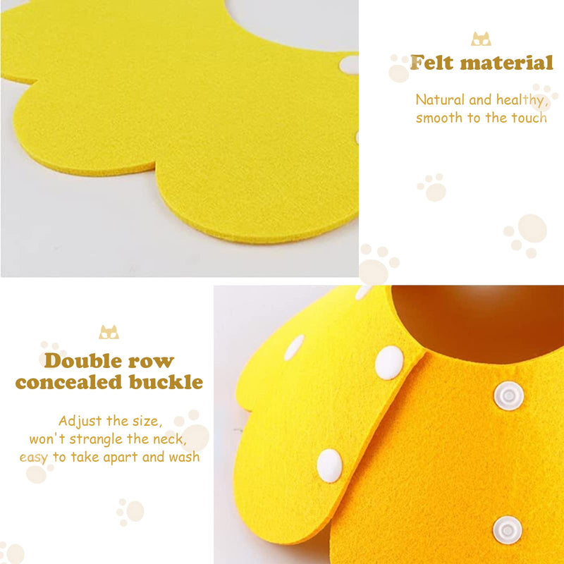 3Pcs Cat Recovery Collar Cat Protection Collar Cones for Cats Sunflower Neck Cat Cone Anti-Licking Recovery Collar to Prevent from Biting Scratching(Pink, Orange, Yellow) M - BeesActive Australia