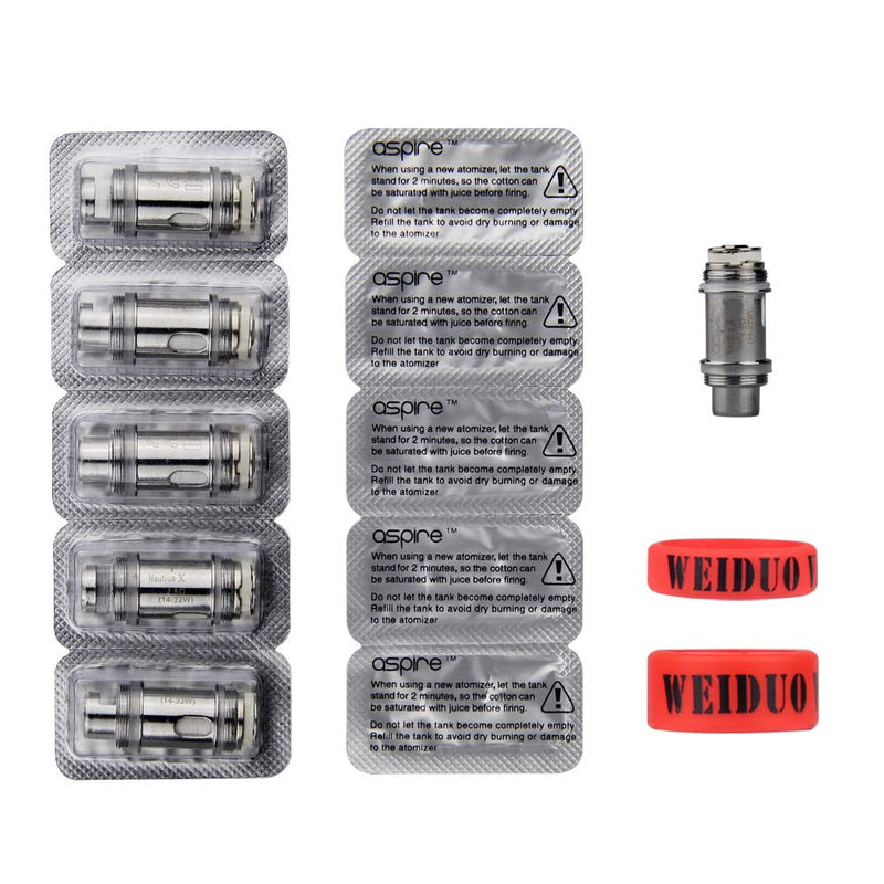 Aspire PockeX Coils 0.6 ohm Replacement Atomizer for Aspire Pocke X Tank PockeX AIO Kit Pack of 5 - BeesActive Australia