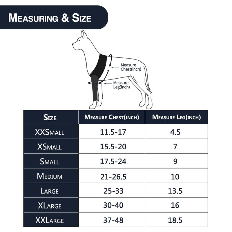 LufeLux Dog Rcovery Sleeve, Medical Dog Cone Alternative, Shoulder Protective Sleeve for Dogs with Strechy Adjustable Elastic Band, for Hot Spots, Wounds, Bandages, and Other Skin Conditions Large - BeesActive Australia