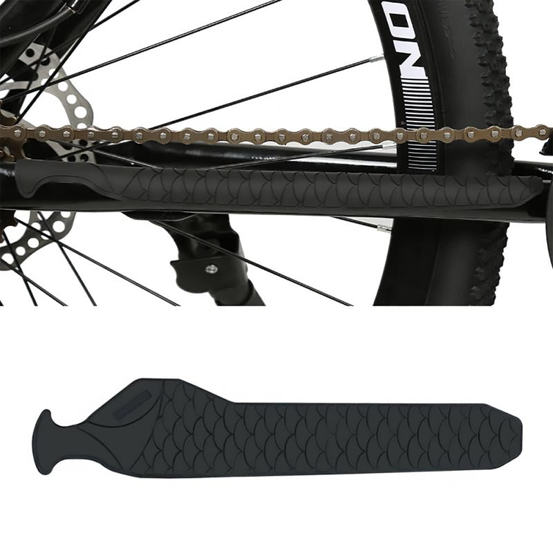 RZJZGZ Bike Chainstay Protector, Protect Bike Chain and Seatstays from Scratches, Wear and Chain Friction, Bicycle Frame Chain Silicone Protective Guard Pad for Mountain Bike Road Bike, 8.8" X 2.4" - BeesActive Australia