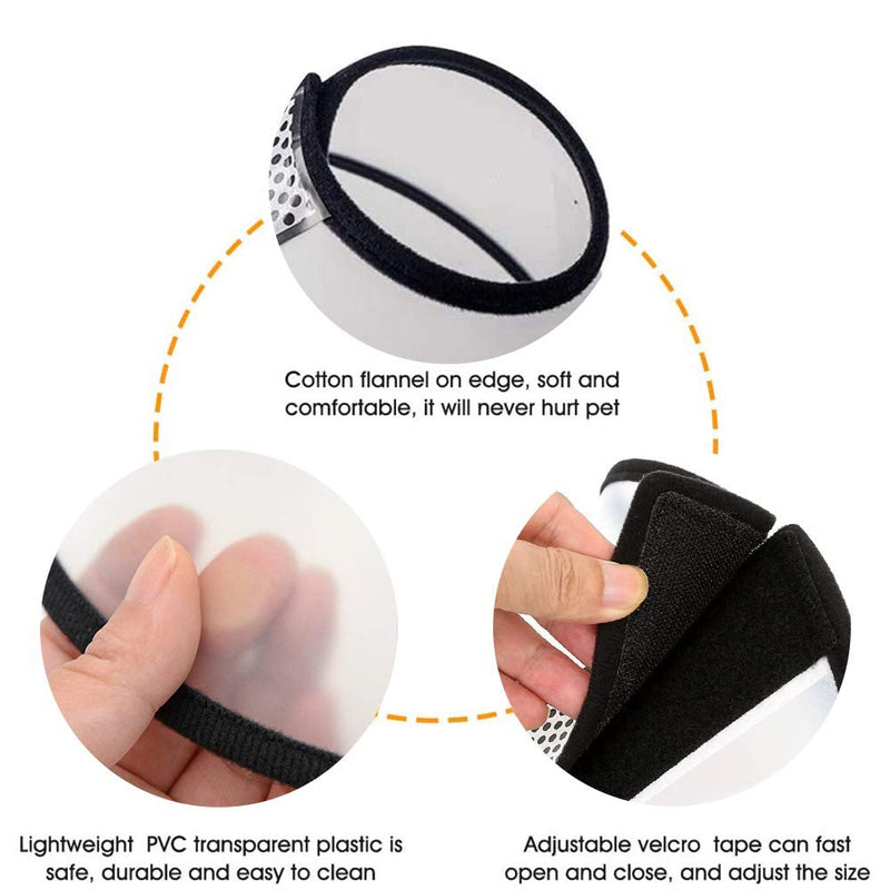 Bepets Cat Cone Collar, Pet Cone Cat Recovery Cone for Kitten Cone After Surgery Anti-Bite Lick Wound Medical, Protective Cat Head Cone Kitten Cone Collar Cat E Collar for Cats Kitty Rabbit (Small 6#) - BeesActive Australia