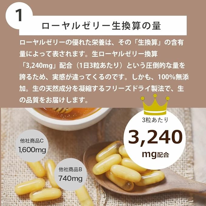 Additive-free royal jelly Decenoic acid 6% standard Raw royal jelly equivalent 3,240mg Designated as originating from the Tibetan plateau 1 bag - BeesActive Australia