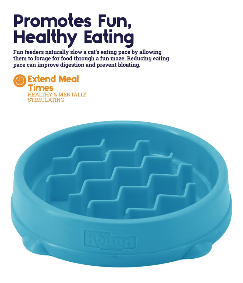 Petstages Interactive Cat Puzzles, Slow Feeders, and Treat Dispensing Toys Feeder Blue Fun Feeder - BeesActive Australia