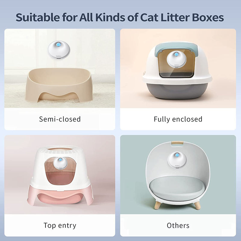 Heebou Cat Litter Deodorizer Litter Box Odor Eliminator for Small Pets Litter Box Room Wardrobe Shoe Cabinet Toilet Smart Deodorization Dust-Free - Safe for Kitty Boxes - BeesActive Australia
