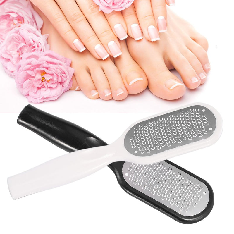 Professional Foot File Scraper, Foot Grater, Removing Hard Dead Skin Callus Feet Calluses Corneal Pedicure Rasp Tool, 2 Colors(White) White - BeesActive Australia