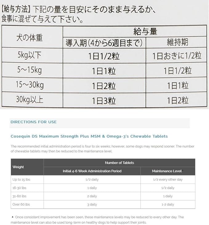 Nutramax Cosequin DS Plus MSM Chewable Tablets 180 Count [parallel import goods] - BeesActive Australia