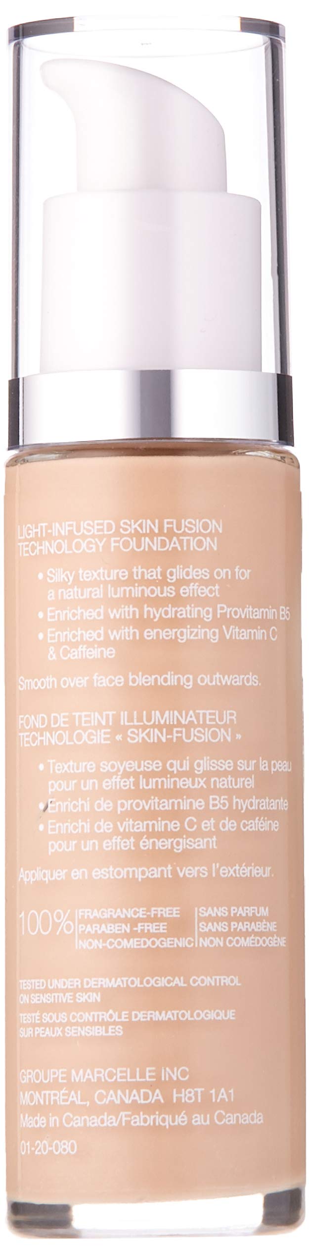 Marcelle Flawless Luminous Foundation, Buff Beige, Hypoallergenic and Fragrance-Free, 0.91 fl oz - BeesActive Australia