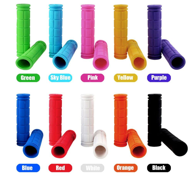Beakuoo Bike Handlebar Grips for Kids Girls Boys, Non-Slip Rubber Mushroom Bicycle Grips for Scooter Cruiser Seadoo Tricycle Wheel Chair Mountain Road Urban Foldable Bike MTB BMX Black 1 Pair - BeesActive Australia