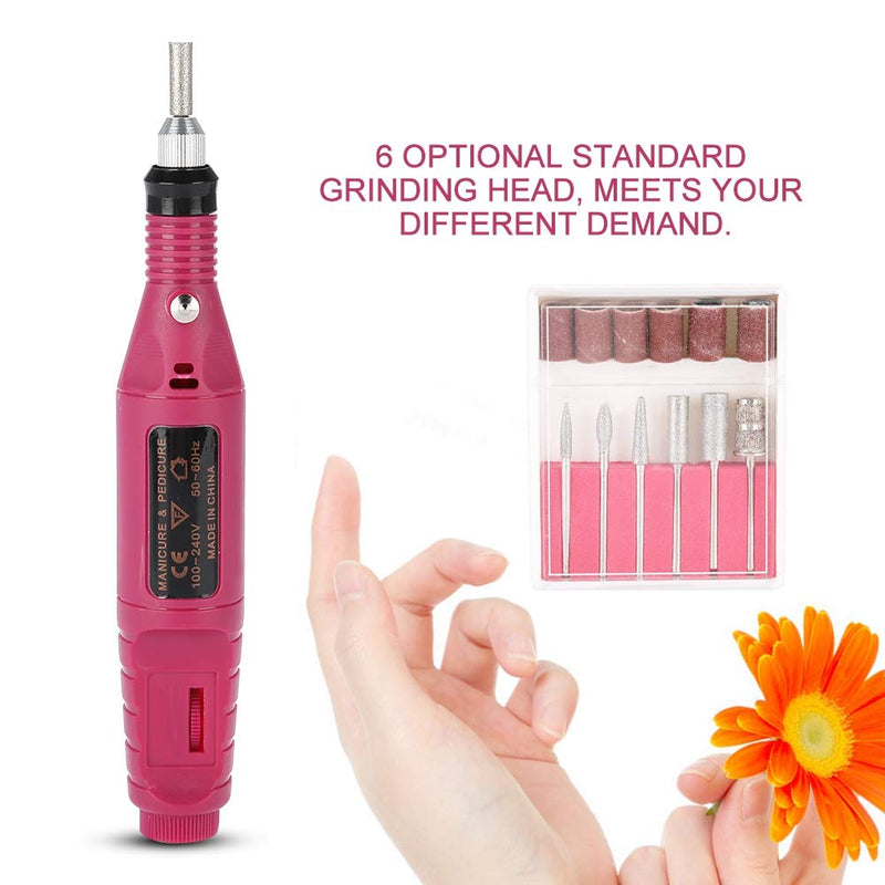 Electric Nail Drill Set, Professional Electric Nail Drill Pen File Kit, Manicure Pedicure Shape Machine, Nail Polisher Remover Grinding Sanding File, Home Salon Use - BeesActive Australia