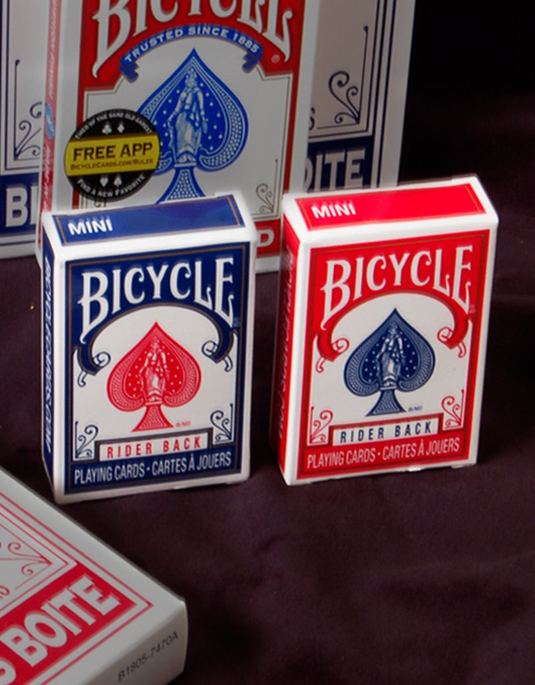 [AUSTRALIA] - Bicycle Mini Decks Playing Cards - Single Deck - (Color May Vary) - Smaller Than Traditional Deck 