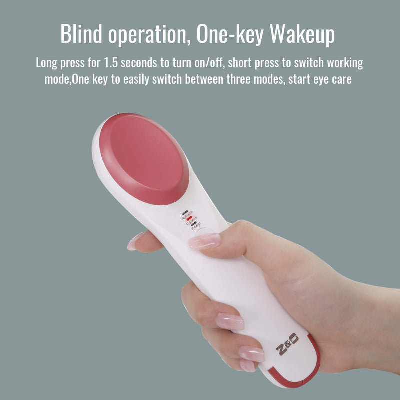 Eye Massager, Eye Massagers Wand with 42℃ Heat & Sonic Vibration for Dark Circles, Eliminate Eye Bags, Anti-Aging, Puffiness and Fatigue, USB Rechargeable Eye Facial Massage Skin Care Device, White - BeesActive Australia