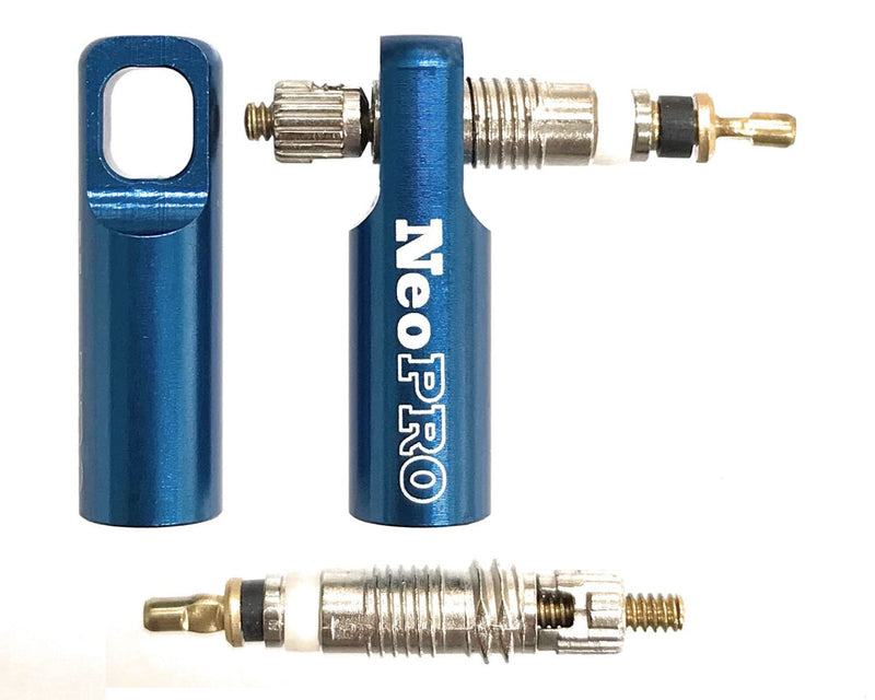 NeoPRO Bike Presta Valve Cap with Valve Core Removing Function Kit, Tire Dust Covers Black - BeesActive Australia