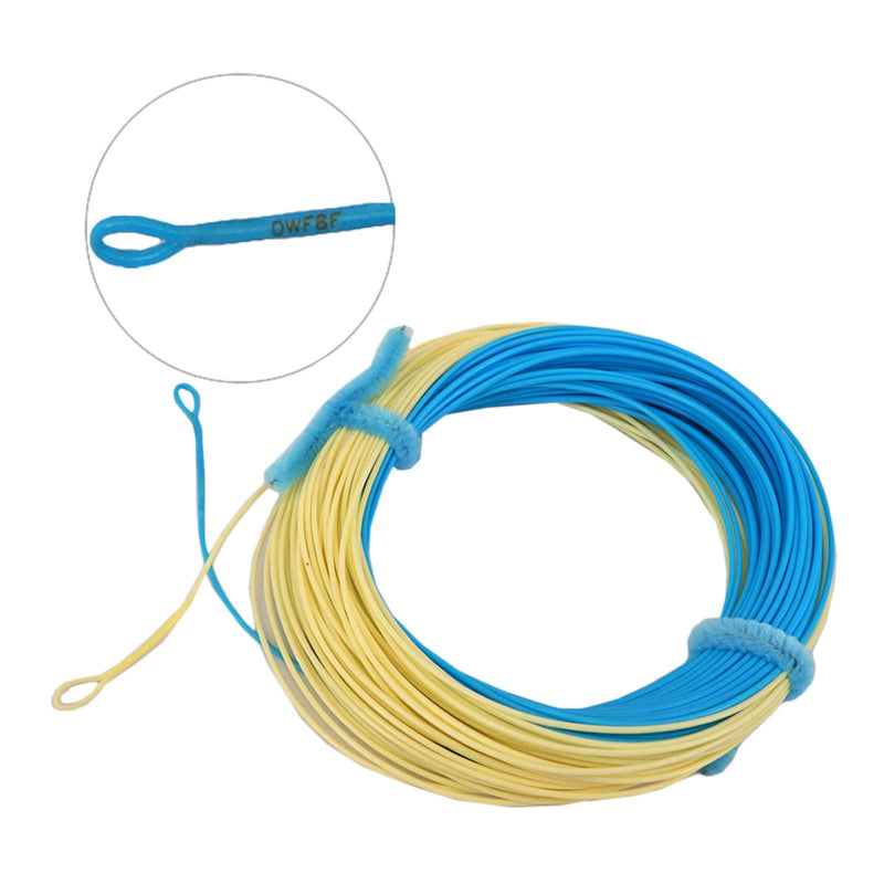 Aventik Fly Line Saltwater Float Fly Fishing Weight Forward Line with Exposed Loop or 2 Welded Loops 95FT Freshwater Saltwater Fishing Line Skyblue+Milk WF-3WT-85FT - BeesActive Australia