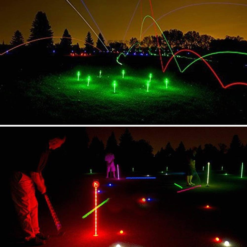 Bostar 4pcs Glow Golf Balls, LED Light up Golf Balls, Flashing Golf Balls, Training Golf Practice Balls, Night Golf Sports Gear Colorful - BeesActive Australia