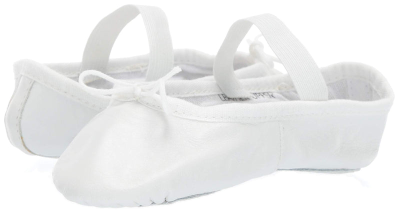 [AUSTRALIA] - Leo Girls' Ballet Russe Dance Shoe, White, 6 D US Toddler 