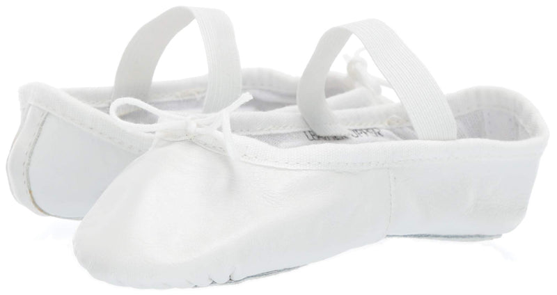 [AUSTRALIA] - Leo Baby-Girls' Ballet Russe Dance Shoe, White, 10 D US Toddler 10 Wide Toddler 