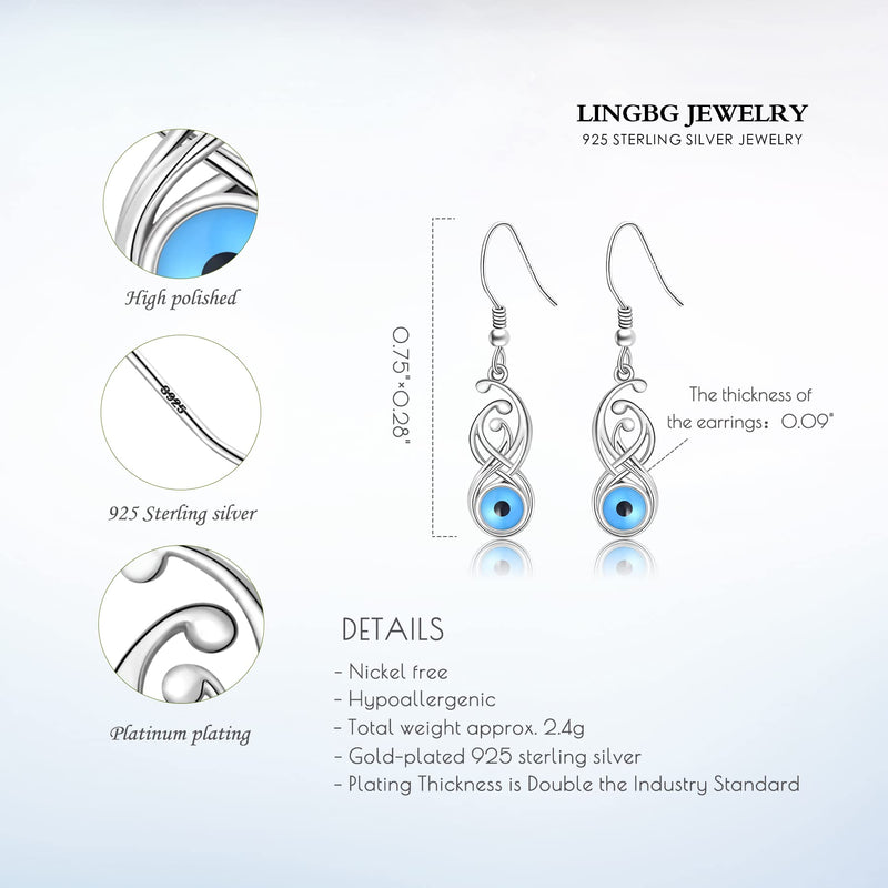 LINGBG JEWELRY Witch Broom Earrings 925 Sterling Silver Cross Earrings Infinity Earrings Skull Key Earrings for Women Chakra Earrings Feather Earrings Jewelry Gifts for Girls Friends 10# Earrings - BeesActive Australia