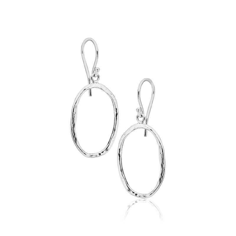 925 Sterling Silver Dangling Hoop Earrings, Stylish and Chic, Hypoallergenic, Nickel and Lead-free, Artisan Handcrafted Designer collection, French Wire Earring Back, Made In Israel, Gift For Women - BeesActive Australia
