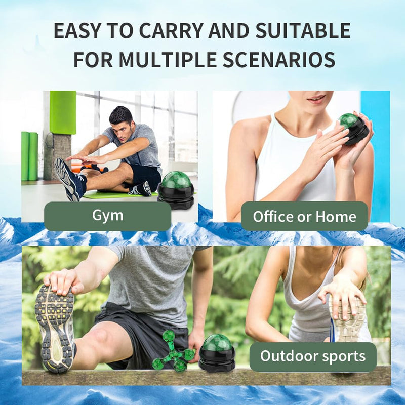 Massage Ball and Fascia Ball for Self Massage and Trigger Point Therapy Trigger Point Massager Acupressure Massage Ball Back Neck Pain Massage Roller - BeesActive Australia