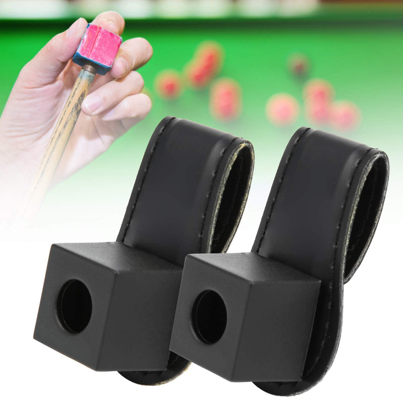 2Pcs Billiard Chalk Holder,Pocket Pool Chalk Holder Cue Magnetic Belt Clip Compact And Delicate Stitching Billiards Accessories - BeesActive Australia