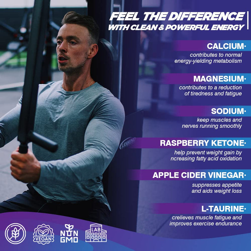 VEGEPOWER Keto Fast Diet Pills- Ketone Slim Pro 180 Capsules-Apple Cider Vinegar,Exogenous BHB Salt Supplement for Ketogenic Diet-Utilize Fat for Energy/Focus,Weight Management, Manage Cravings - BeesActive Australia