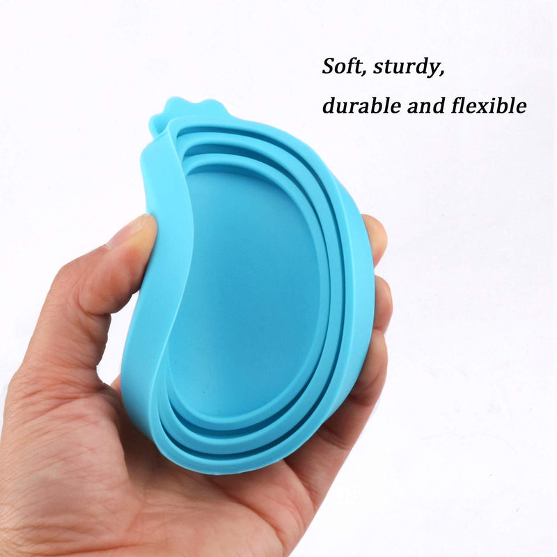 DORUI Pet Food Can Covers, Universal BPA Free Silicone Dog Cat Can Lids, Fit Most Standard Size Dog and Cat Cans 6 pack 6 Mixed colors - BeesActive Australia