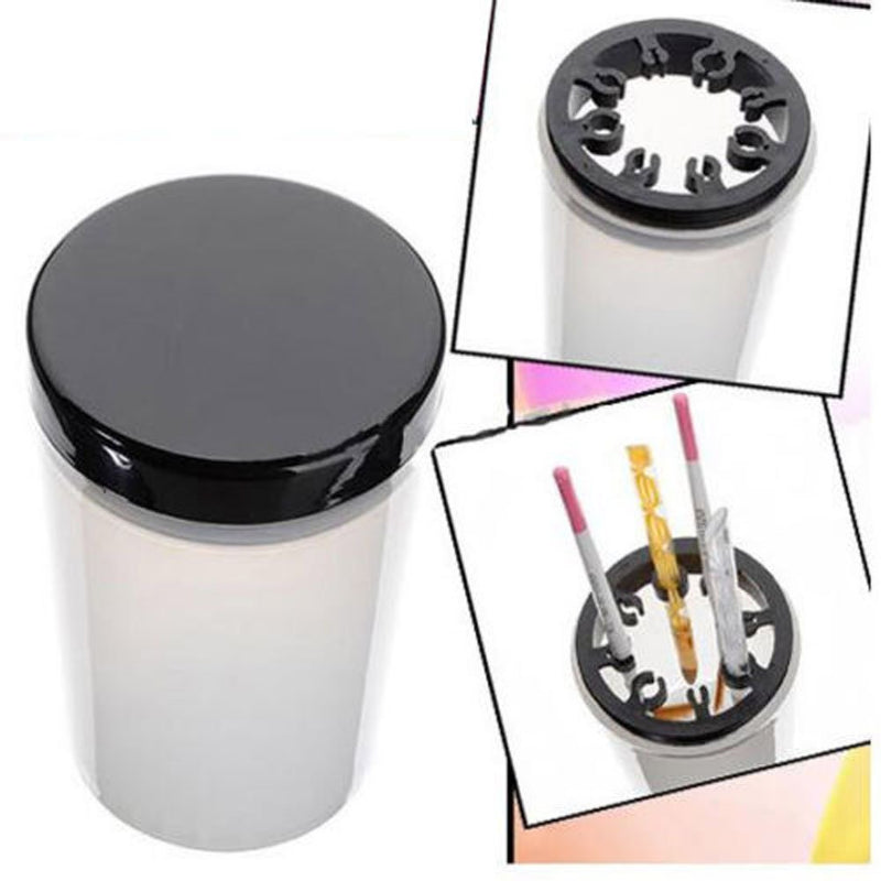 yueton Nail Art Brushes Holder Remover Cup Immersion Brush Cleaner Bottle Container - BeesActive Australia
