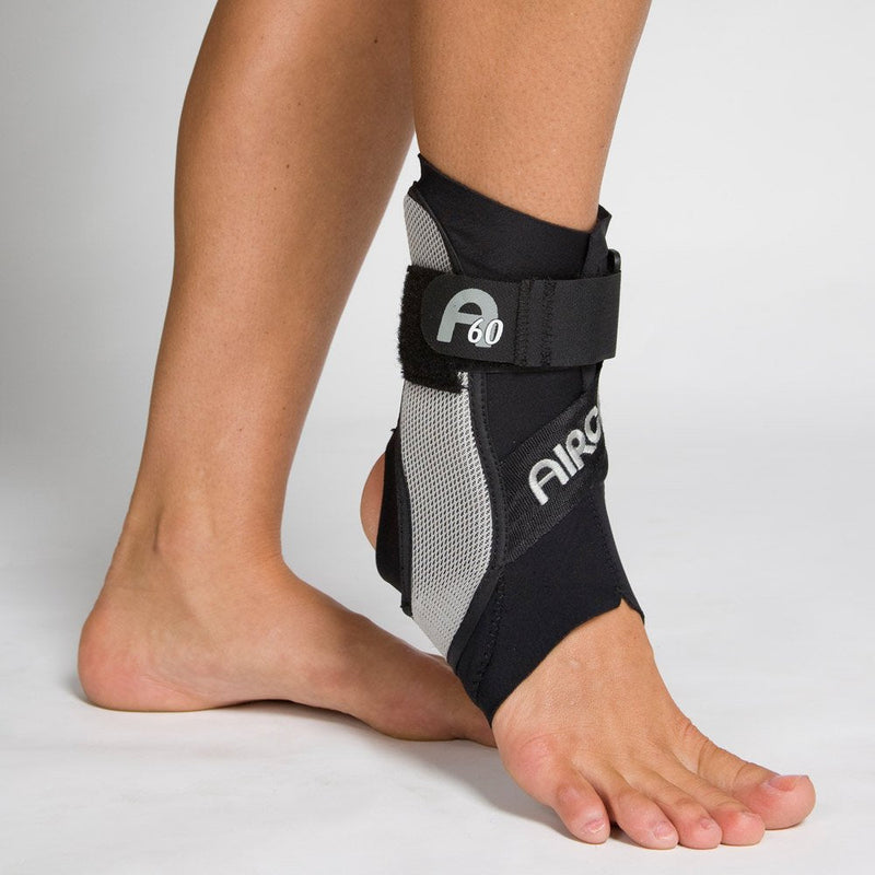 Aircast A60 Ankle Support Brace, Left Foot, Black, Medium (Shoe Size: Men's 7.5-11.5 / Women's 9-13) Black (Left Foot) Medium (Pack of 1) - BeesActive Australia