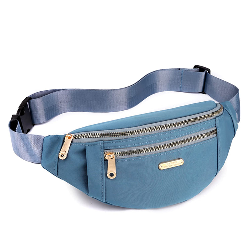 Fanny Pack, Waist Pack for Women, Waterproof Waist Bag for Running Sports Travel Blue - BeesActive Australia