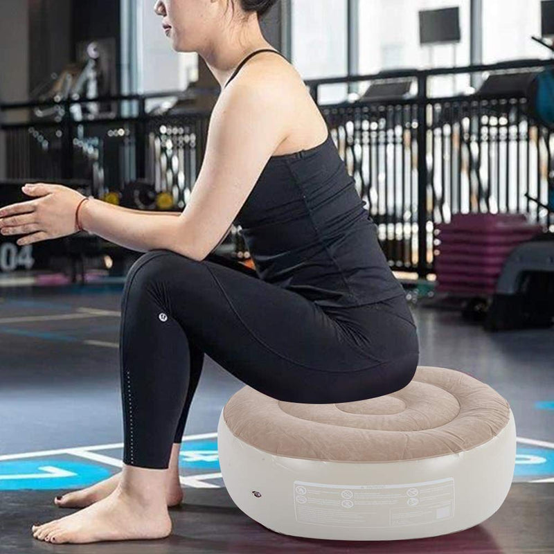 Inflatable Foot Stool PVC Air Inflatable Stool Ottoman Chair for Dorm or Outdoor Camping or Sports - BeesActive Australia