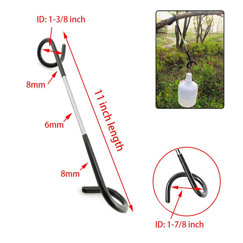 Quality-Life Camping Lantern Hook Hanger 2pcs Black 2pcs - BeesActive Australia