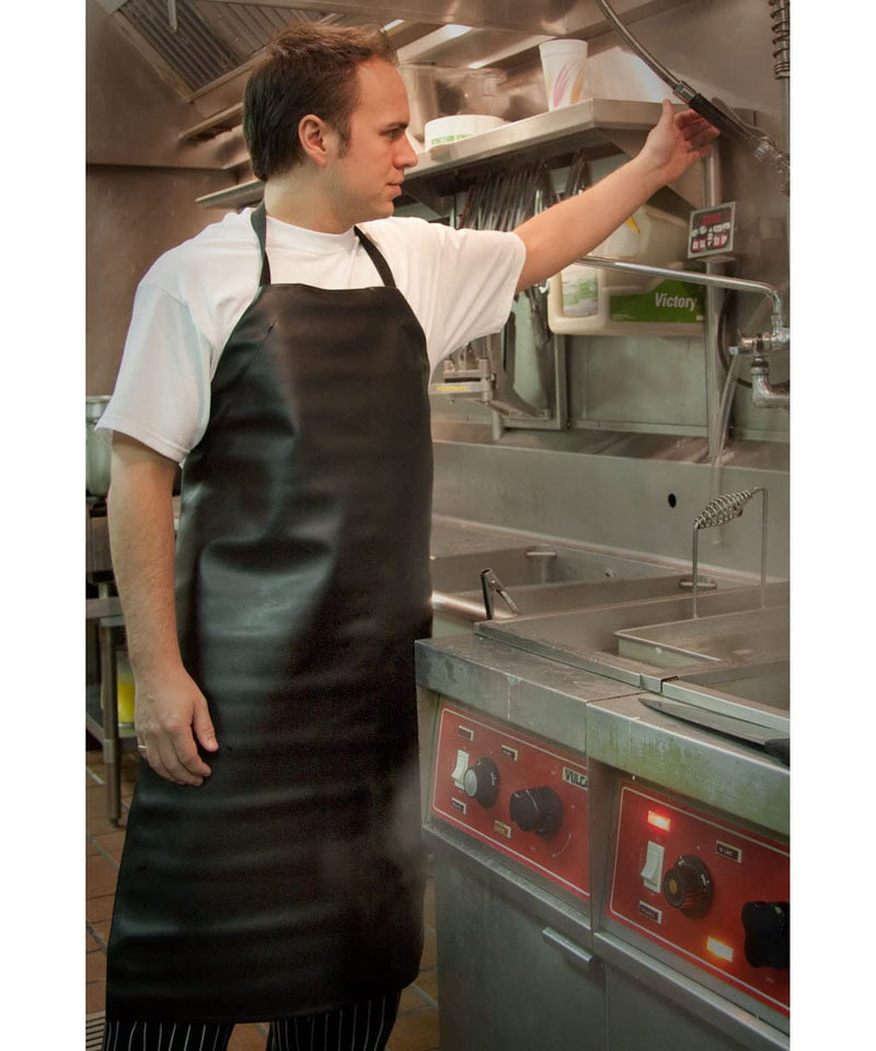 KNG 2 Pack Heavy Duty Waterproof Vinyl Apron Extra Long – Dishwashing, Butcher, Dog Grooming, Fish Cleaning, Chemical Resistant, Lab and Industrial Apron – Black Pack Of 2 - BeesActive Australia
