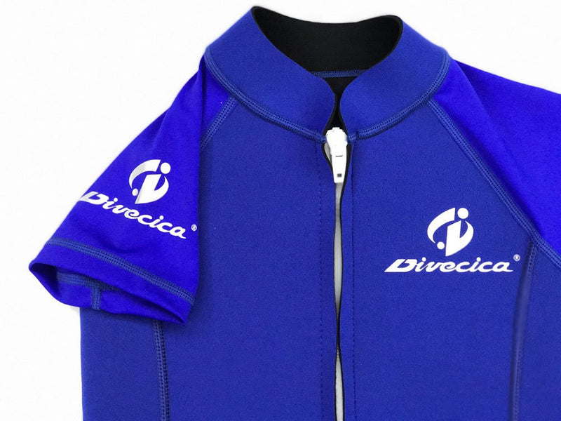 [AUSTRALIA] - DIVECICA Baby Neoprene Rubber 2mm Bright Blue Diving Wet Clothes boy and Girl All Applicable Medium 