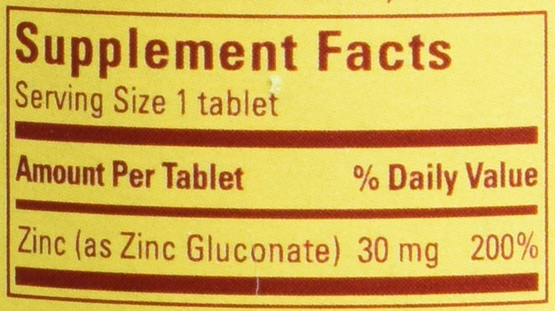Nature Made Zinc Tabs - 30 mg - 100 ct - BeesActive Australia
