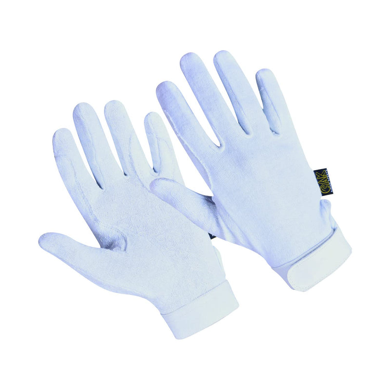 AK Cotton Grip Horse Riding Gloves AKRS-8485 (XS, White) - BeesActive Australia