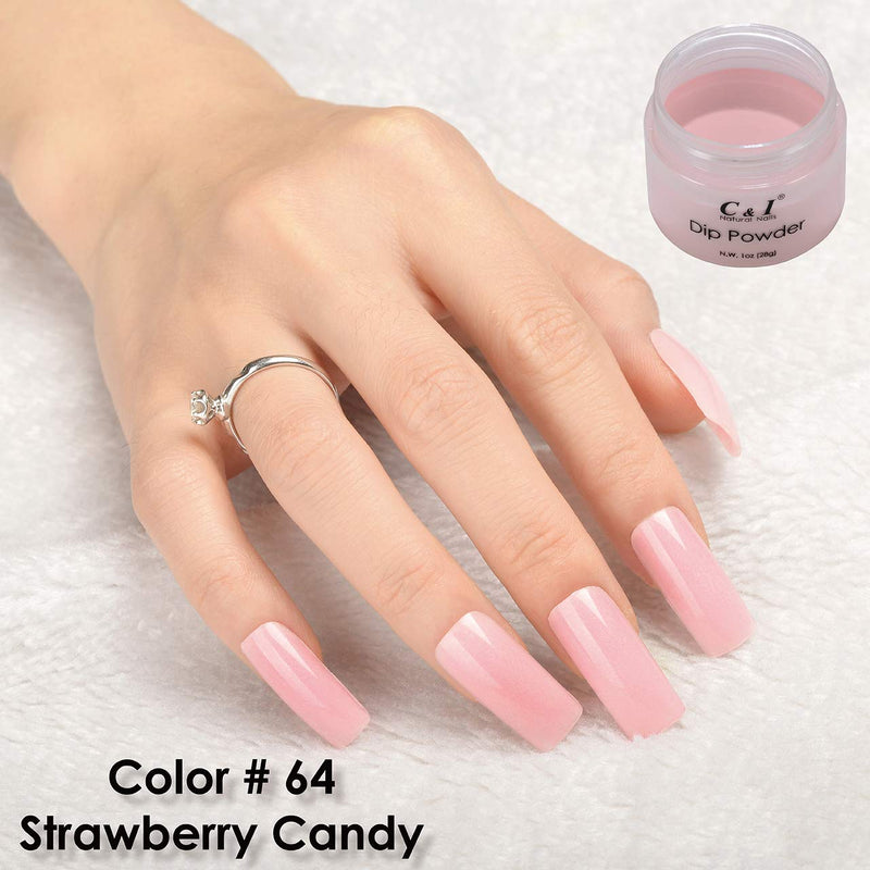 C & I Dip Powder, Acrylic Nails Coloring System, 28 g, 1 oz (Color # 64) Color # 64 - BeesActive Australia