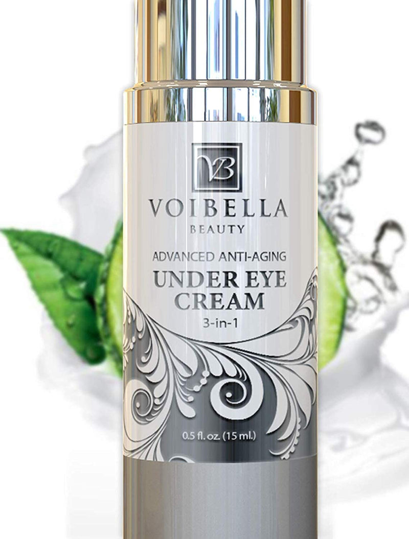 Natural Anti-Aging Under Eye Cream, Best 3-in-1 Treatment For Dark Circles, Puffy Eyes, Bags & Wrinkles - Firming, Brightening & Hydrating - Cucumber, Collagen, Hyaluronic Acid, Retinol, Vitamin C & E - BeesActive Australia